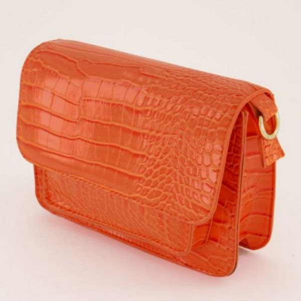 MY JEWELLERY | Croco schoudertas Oranje